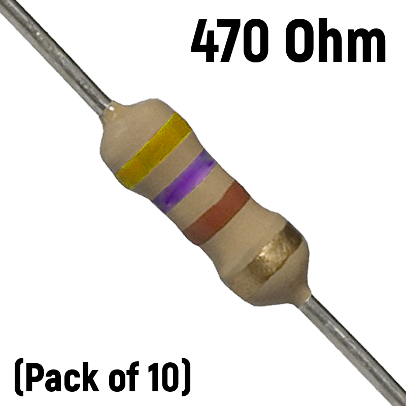 1 Megaohm Resistor 10 Pack 1M Ohm Resistors 1 4W 5 Tolerance 