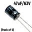 47uf 63V capacitor