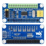 Waveshare High-Precision AD HAT for Raspberry Pi | ADS1263 10-Ch 32-Bit ADC - Image 3