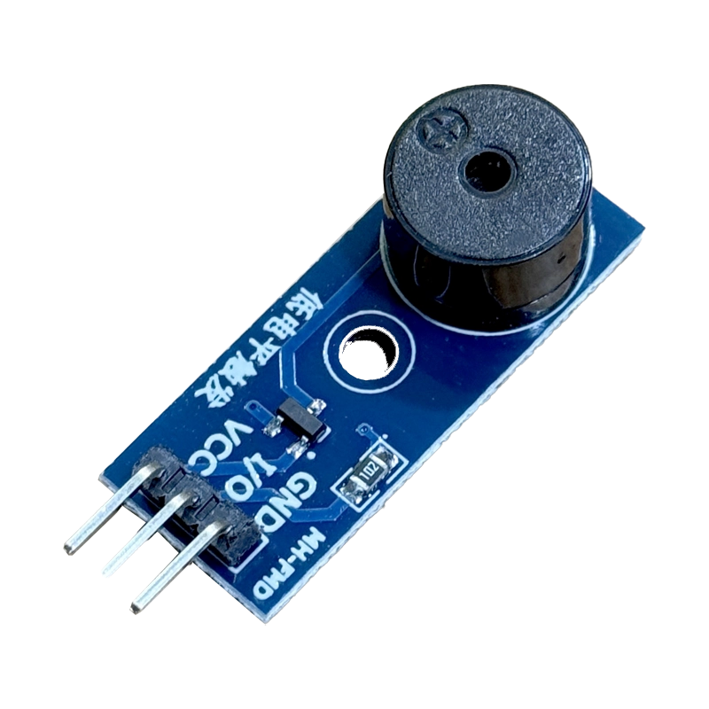 Active buzzer module front view showing 3-pin interface for Arduino India