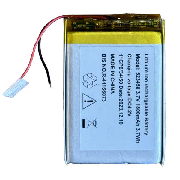 523450 1800mah battery