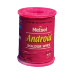 Solder wire reel 250g 22 SWG Metsol Android front label