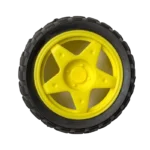 BO motor wheel 65mm (Yellow) - Image 2