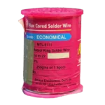Metsol Android solder wire reel side view, rosin core, India