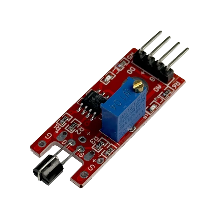 KY-036 metal touch sensor module with LM393 and potentiometer, front view